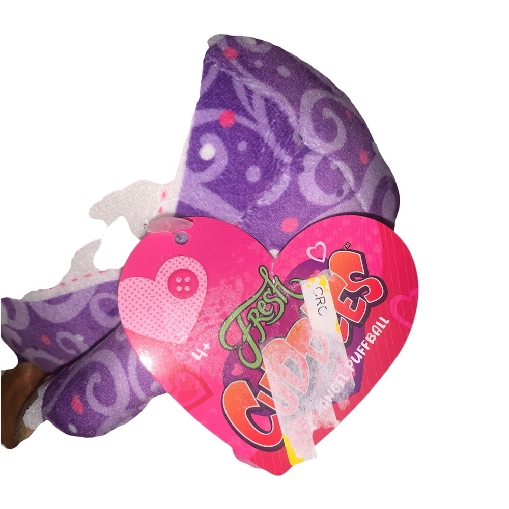 Fresh Cuddles Charming Plush Doll with Purple Outfit and Black Hair braids. NWT - Picture 3 of 4